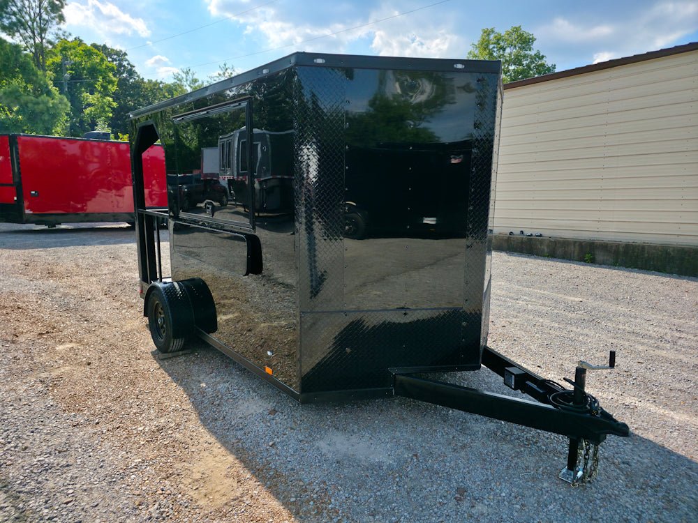 4-7-x-12-black-with-blackout-elite-porch-trailer-with-built-in-sink-9.jpg 7' X 12' Black With Blackout Elite Porch Trailer With Built-In Sink