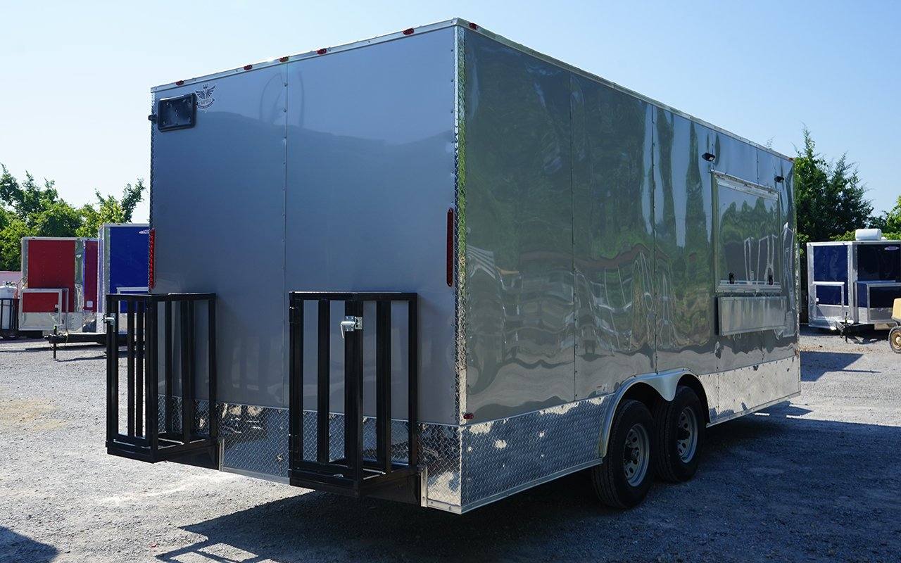 405-8.5-x-20-concession-food-trailer-silver-event-catering-elite-5.jpg 8.5' x 20' Concession Food Trailer Silver Event Catering Elite