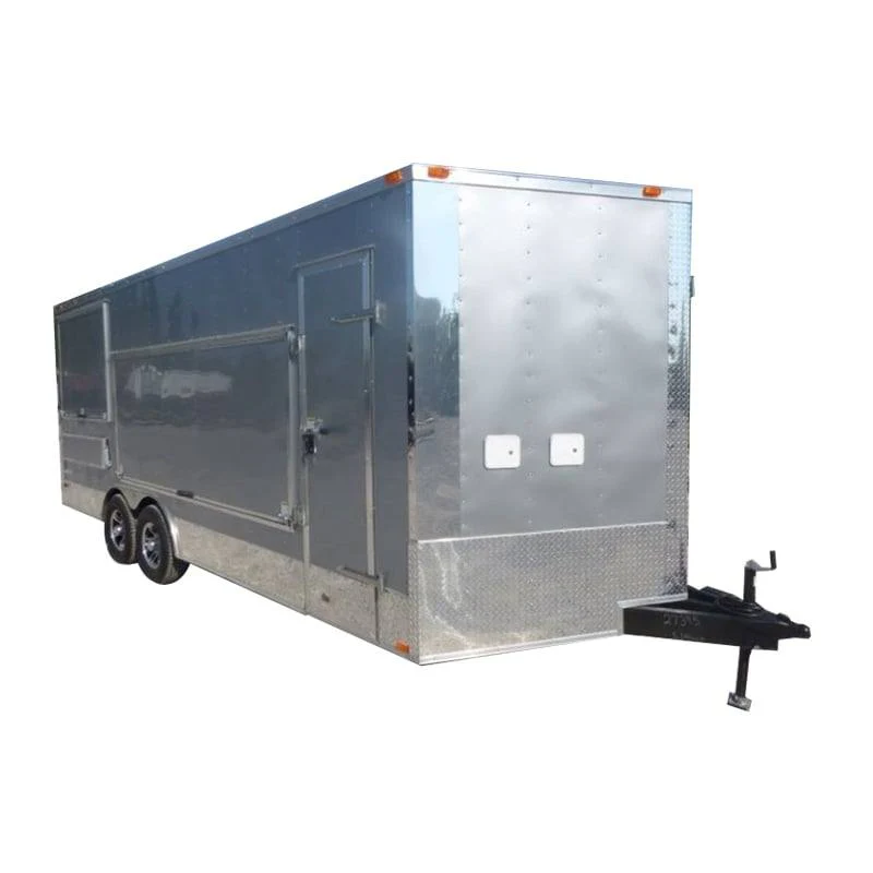 406-8.5-x-20-concession-food-trailer-silver-frost-catering-event-1.webp 8.5' x 20' Concession Food Trailer Silver Frost Catering Event