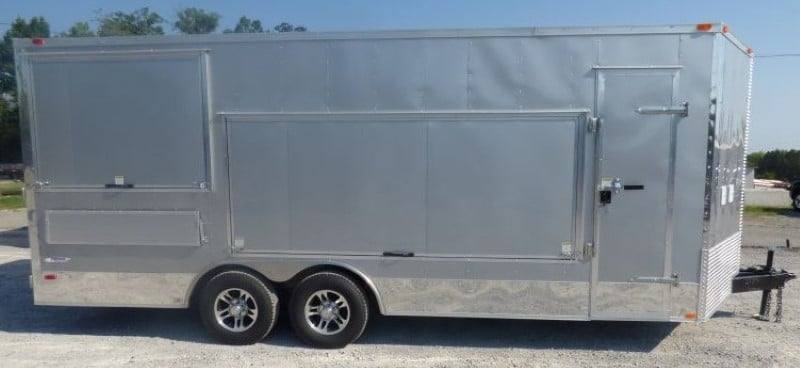 406-8.5-x-20-concession-food-trailer-silver-frost-catering-event-11.jpg 8.5' x 20' Concession Food Trailer Silver Frost Catering Event