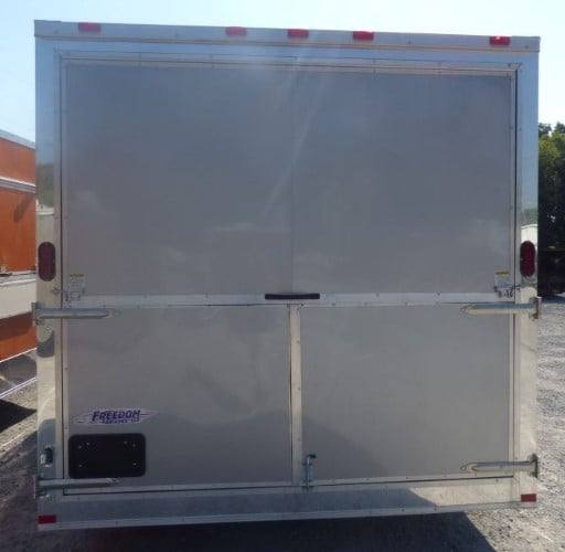 406-8.5-x-20-concession-food-trailer-silver-frost-catering-event-3.jpg 8.5' x 20' Concession Food Trailer Silver Frost Catering Event