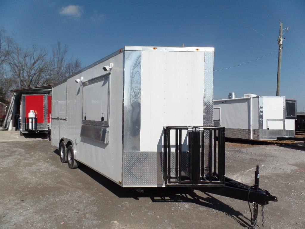 408-8.5-x-20-concession-food-trailer-white-bbq-event-catering-12.jpg 8.5' x 20' Concession Food Trailer White BBQ Event Catering