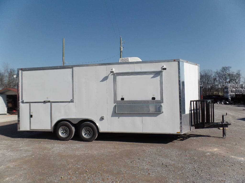408-8.5-x-20-concession-food-trailer-white-bbq-event-catering-15.jpg 8.5' x 20' Concession Food Trailer White BBQ Event Catering