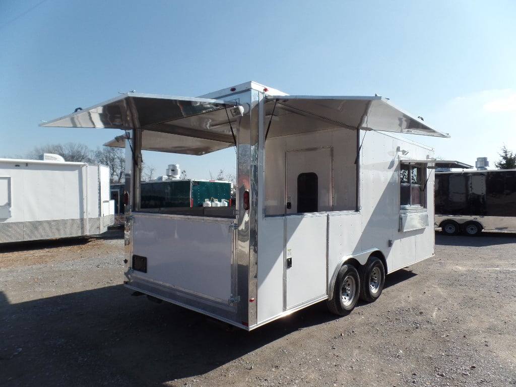 408-8.5-x-20-concession-food-trailer-white-bbq-event-catering-17.jpg 8.5' x 20' Concession Food Trailer White BBQ Event Catering