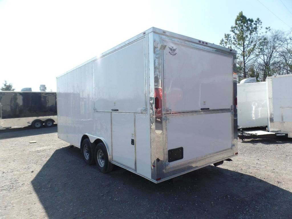 408-8.5-x-20-concession-food-trailer-white-bbq-event-catering-21.jpg 8.5' x 20' Concession Food Trailer White BBQ Event Catering