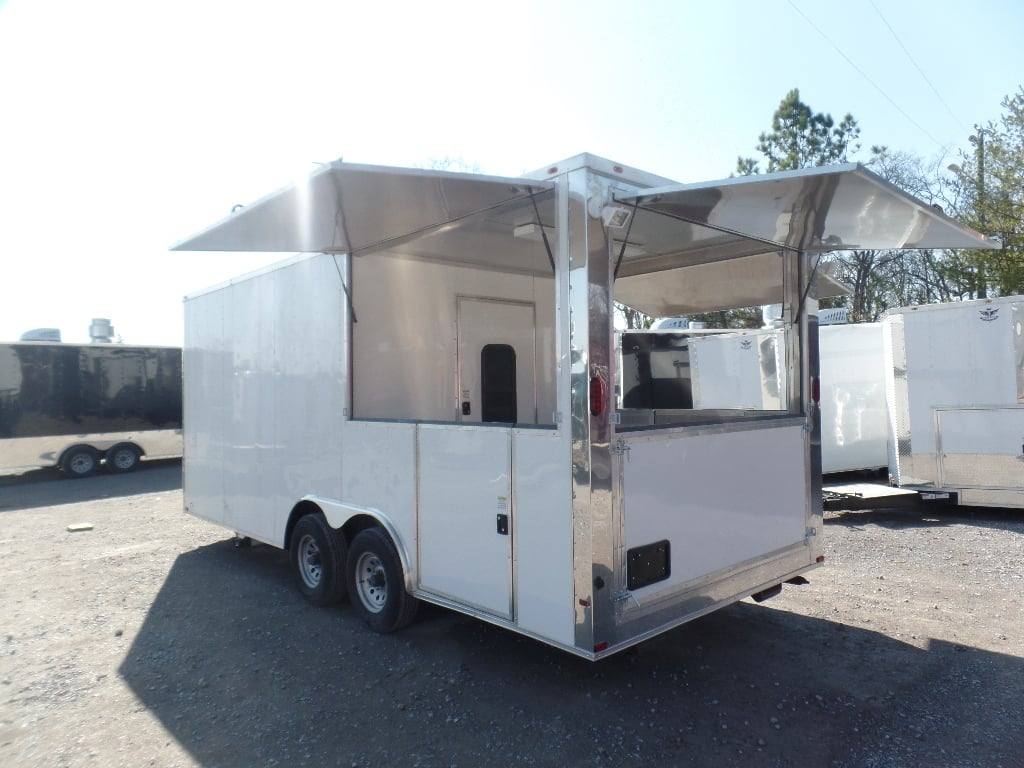 408-8.5-x-20-concession-food-trailer-white-bbq-event-catering-23.jpg 8.5' x 20' Concession Food Trailer White BBQ Event Catering