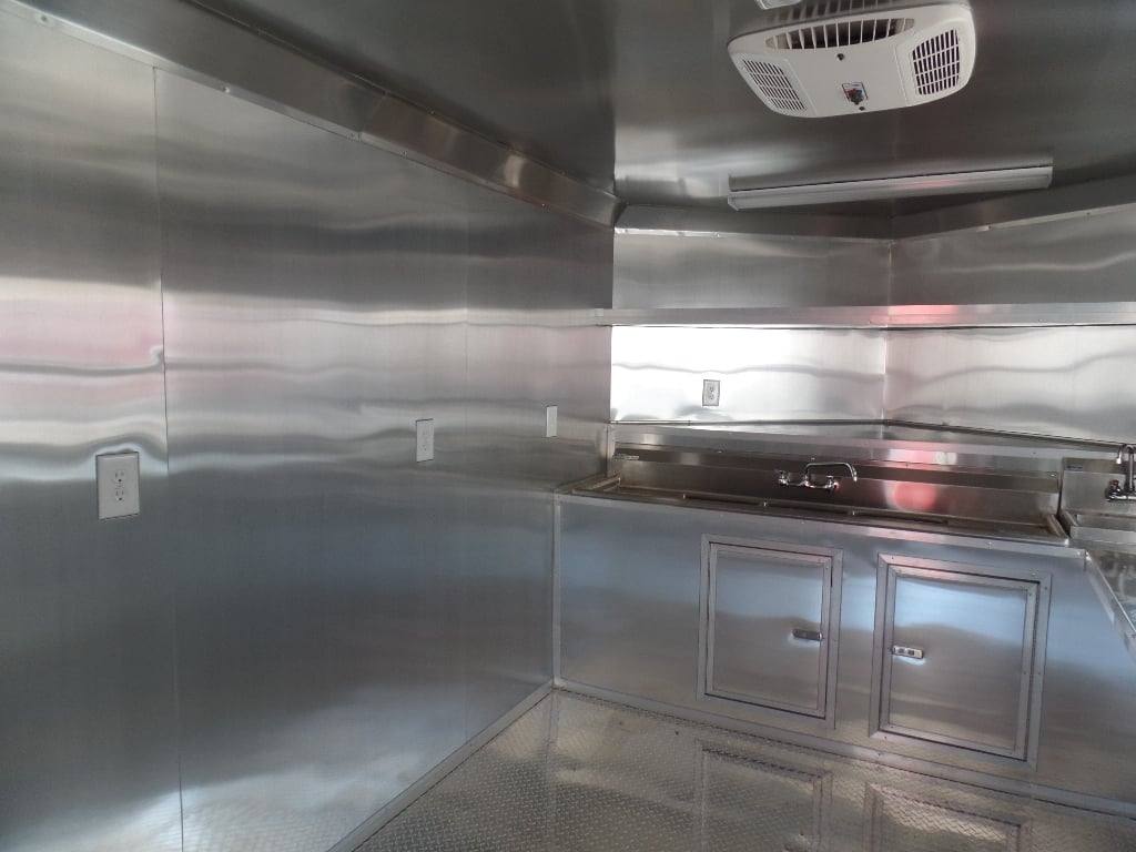 408-8.5-x-20-concession-food-trailer-white-bbq-event-catering-4.jpg 8.5' x 20' Concession Food Trailer White BBQ Event Catering