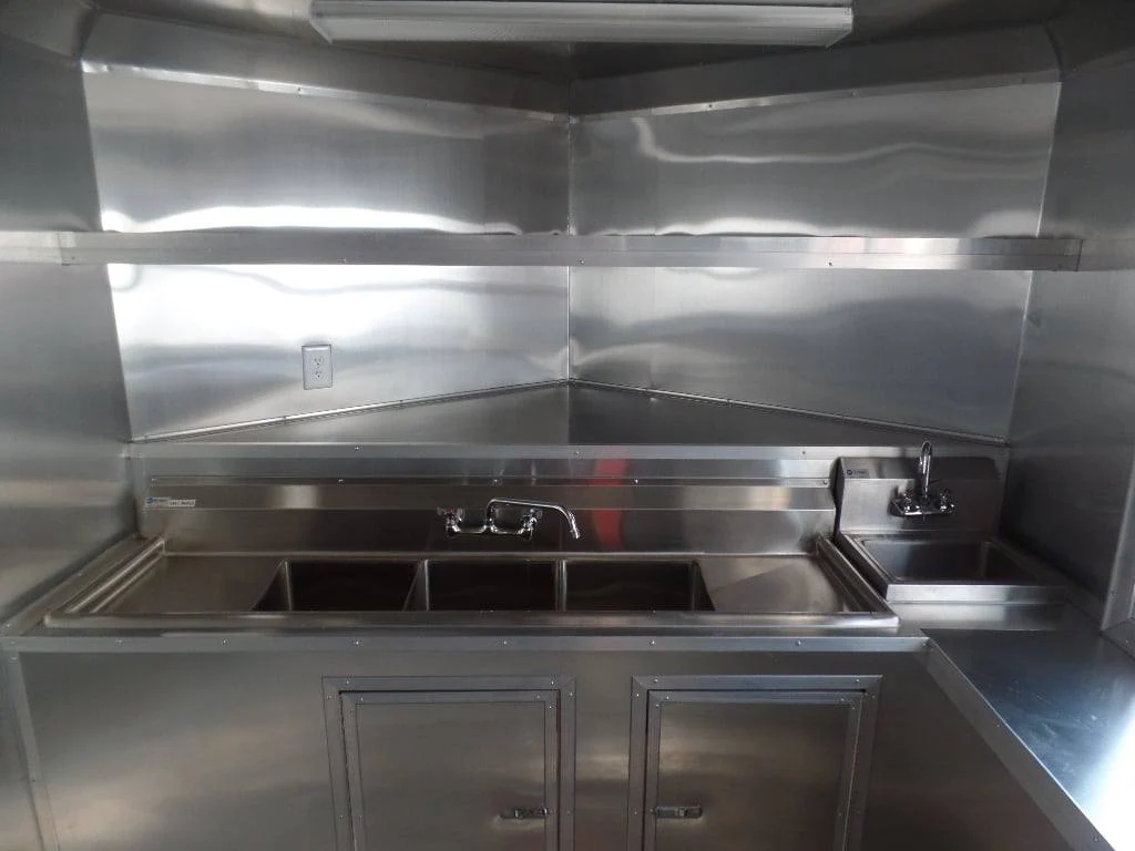 408-8.5-x-20-concession-food-trailer-white-bbq-event-catering-7.webp 8.5' x 20' Concession Food Trailer White BBQ Event Catering