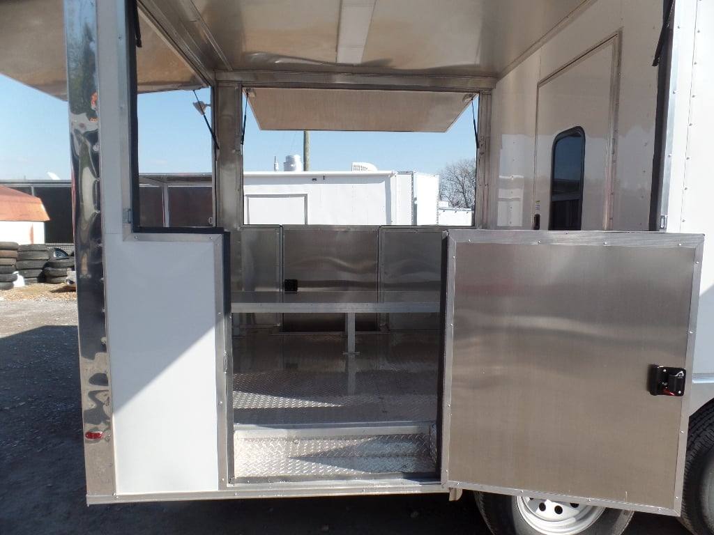 408-8.5-x-20-concession-food-trailer-white-bbq-event-catering-8.jpg 8.5' x 20' Concession Food Trailer White BBQ Event Catering