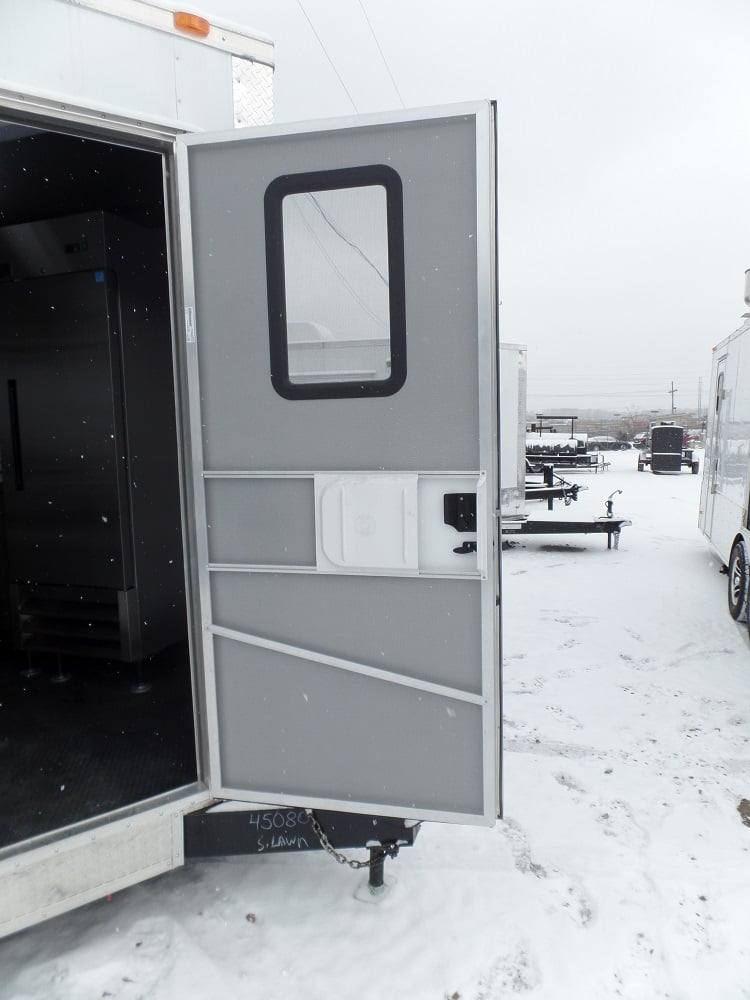 409-8.5-x-20-concession-food-trailer-white-event-catering-5.jpg 8.5' x 20' Concession Food Trailer White Event Catering