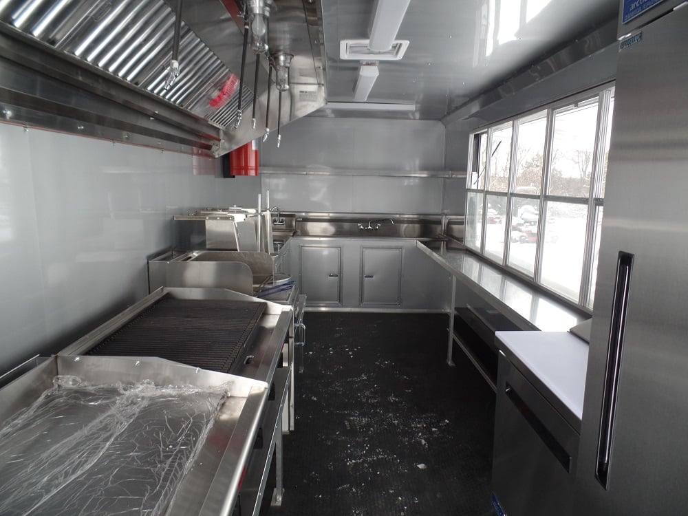 409-8.5-x-20-concession-food-trailer-white-event-catering-7.jpg 8.5' x 20' Concession Food Trailer White Event Catering