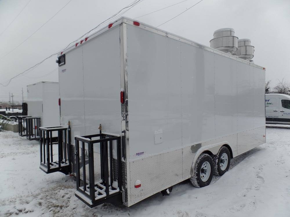 409-8.5-x-20-concession-food-trailer-white-event-catering-8.jpg 8.5' x 20' Concession Food Trailer White Event Catering