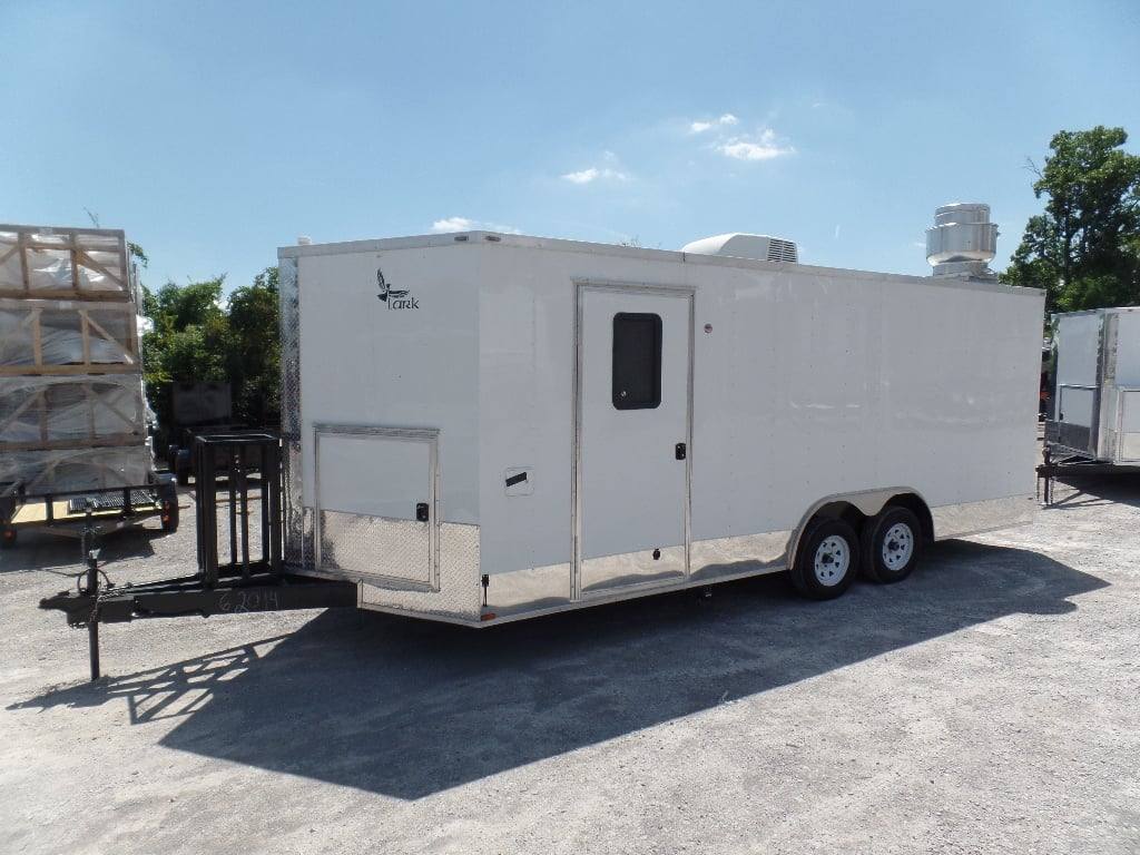 410-8.5-x-20-concession-food-trailer-white-event-catering-18.jpg 8.5' x 20' Concession Food Trailer White Event Catering