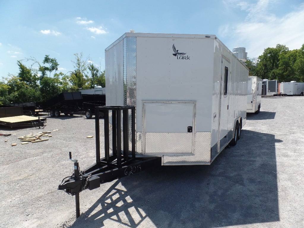 410-8.5-x-20-concession-food-trailer-white-event-catering-2.jpg 8.5' x 20' Concession Food Trailer White Event Catering