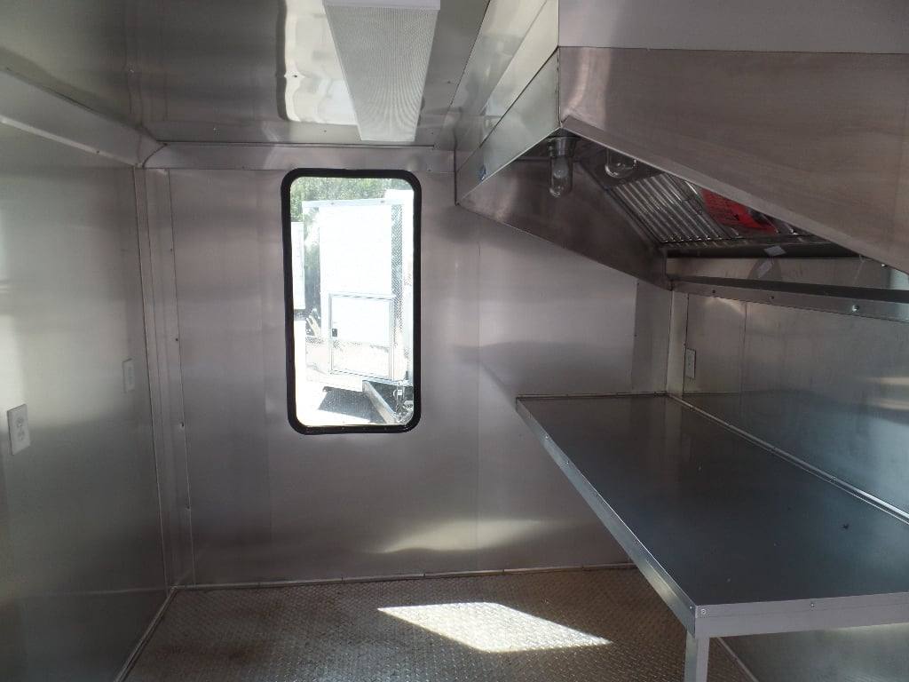 410-8.5-x-20-concession-food-trailer-white-event-catering-4.jpg 8.5' x 20' Concession Food Trailer White Event Catering
