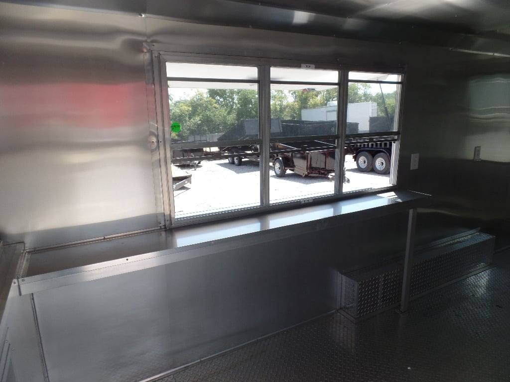 410-8.5-x-20-concession-food-trailer-white-event-catering-8.jpg 8.5' x 20' Concession Food Trailer White Event Catering