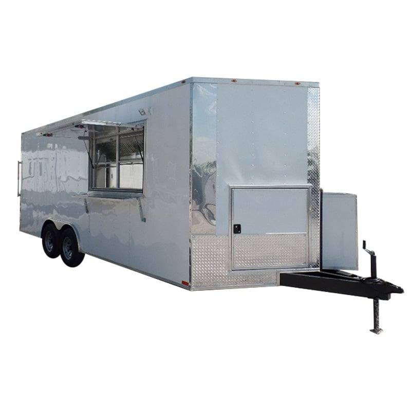 411-8.5-x-20-concession-food-trailer-white-event-catering-1.jpg 8.5' x 20' Concession Food Trailer White Event Catering
