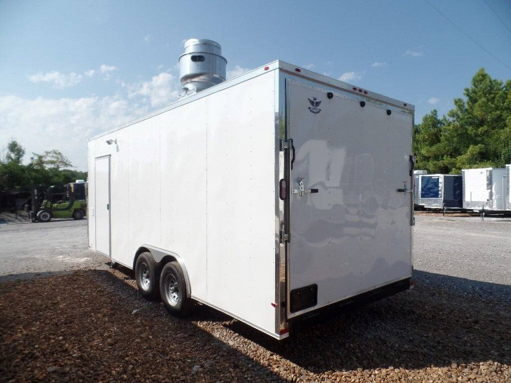 411-8.5-x-20-concession-food-trailer-white-event-catering-13.jpg 8.5' x 20' Concession Food Trailer White Event Catering