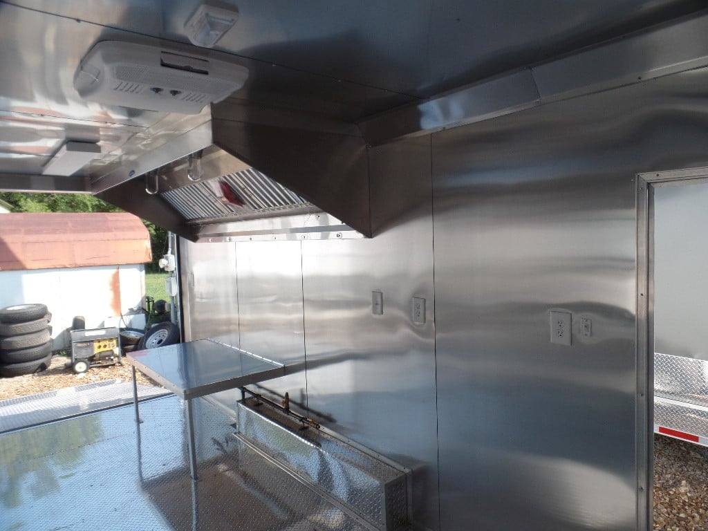 411-8.5-x-20-concession-food-trailer-white-event-catering-15.jpg 8.5' x 20' Concession Food Trailer White Event Catering
