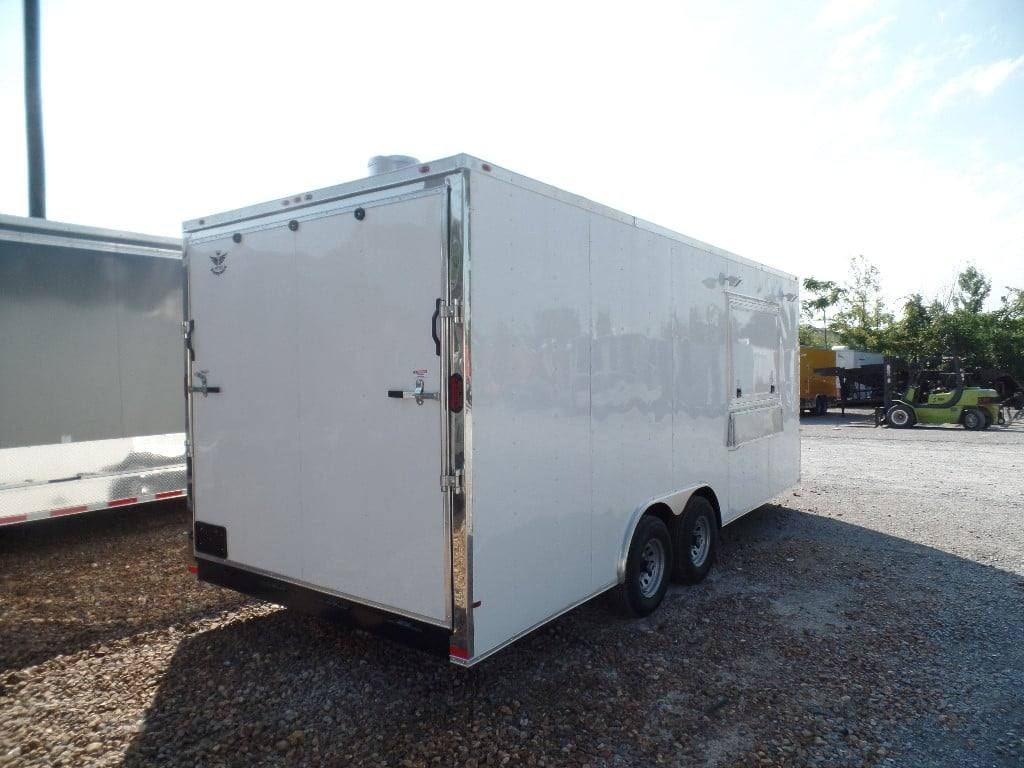 411-8.5-x-20-concession-food-trailer-white-event-catering-17.jpg 8.5' x 20' Concession Food Trailer White Event Catering
