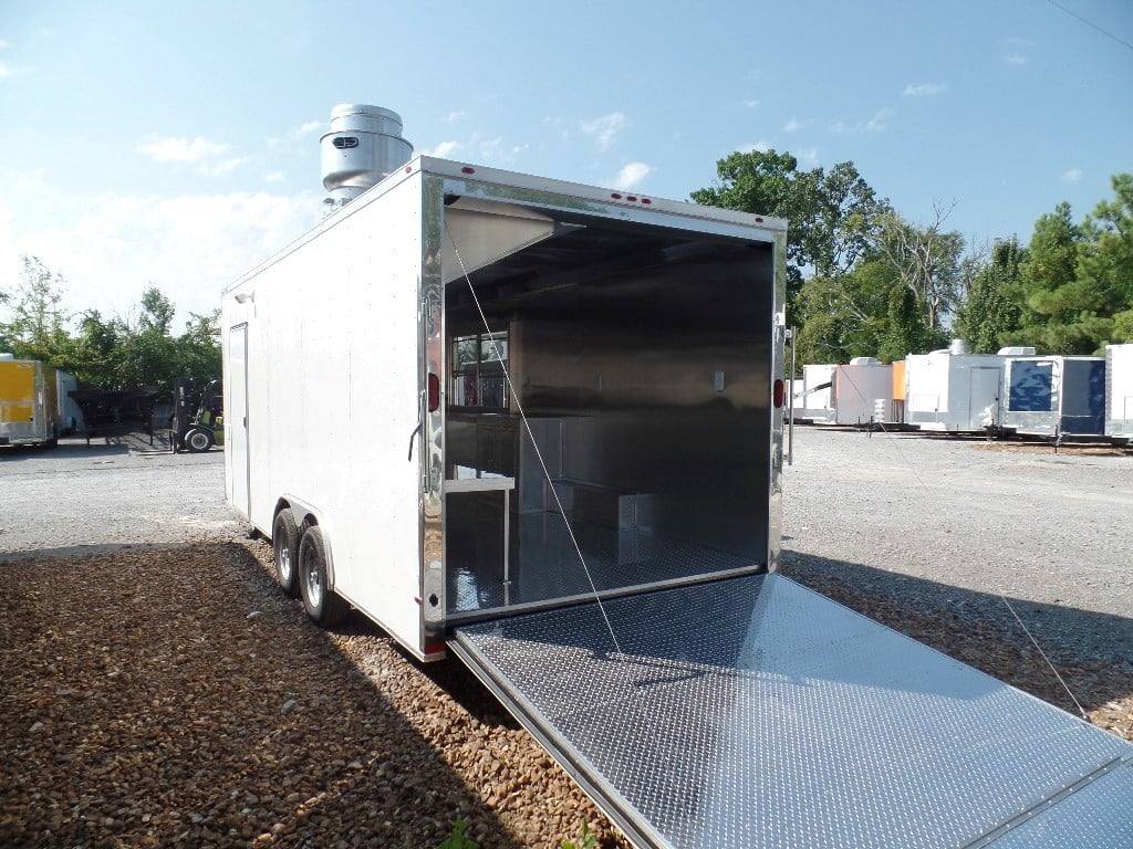 411-8.5-x-20-concession-food-trailer-white-event-catering-22.jpg 8.5' x 20' Concession Food Trailer White Event Catering