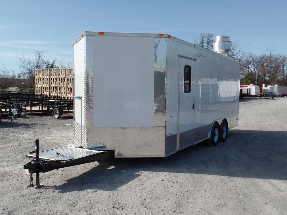414-8.5-x-20-concession-food-trailer-white-with-appliances-10.jpg 8.5' x 20' Concession Food Trailer White With Appliances