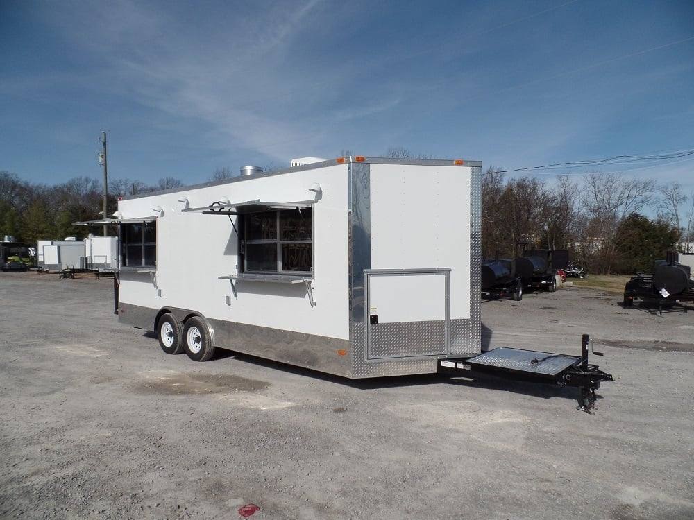 414-8.5-x-20-concession-food-trailer-white-with-appliances-11.jpg 8.5' x 20' Concession Food Trailer White With Appliances
