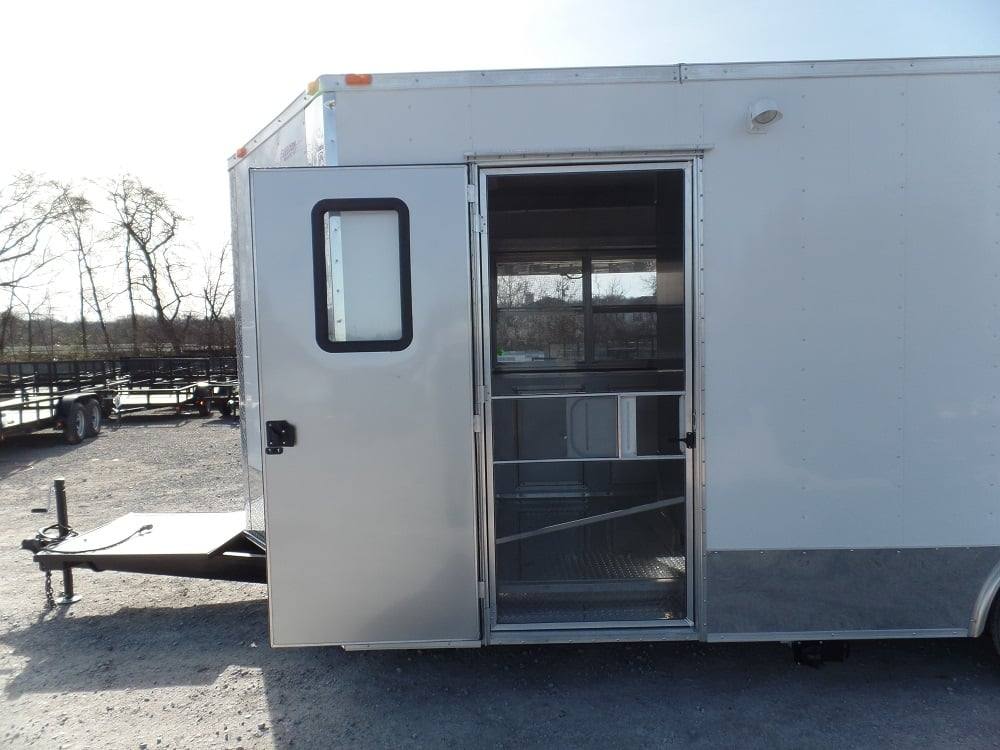 414-8.5-x-20-concession-food-trailer-white-with-appliances-17.jpg 8.5' x 20' Concession Food Trailer White With Appliances