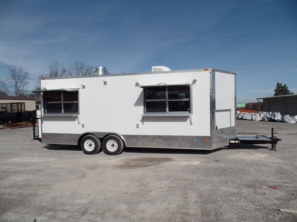414-8.5-x-20-concession-food-trailer-white-with-appliances-19.jpg 8.5' x 20' Concession Food Trailer White With Appliances