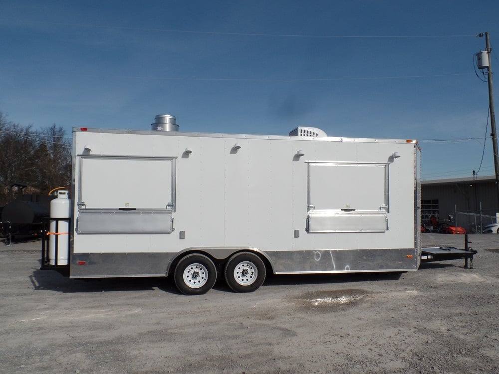 414-8.5-x-20-concession-food-trailer-white-with-appliances-3.jpg 8.5' x 20' Concession Food Trailer White With Appliances