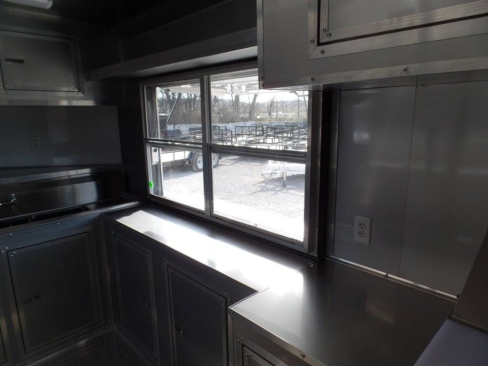 414-8.5-x-20-concession-food-trailer-white-with-appliances-7.jpg 8.5' x 20' Concession Food Trailer White With Appliances