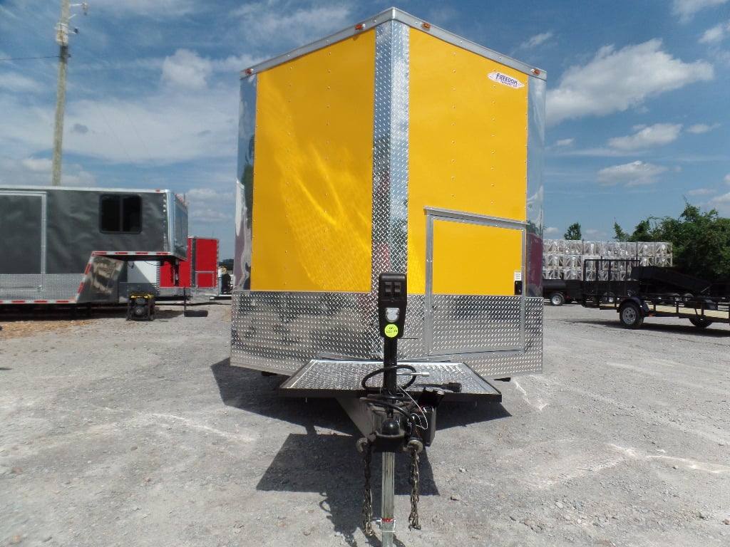 417-8.5-x-20-concession-food-trailer-yellow-event-catering-2.jpg 8.5' x 20' Concession Food Trailer Yellow Event Catering