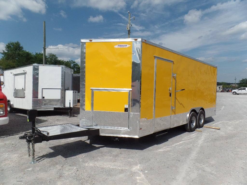 417-8.5-x-20-concession-food-trailer-yellow-event-catering-6.jpg 8.5' x 20' Concession Food Trailer Yellow Event Catering