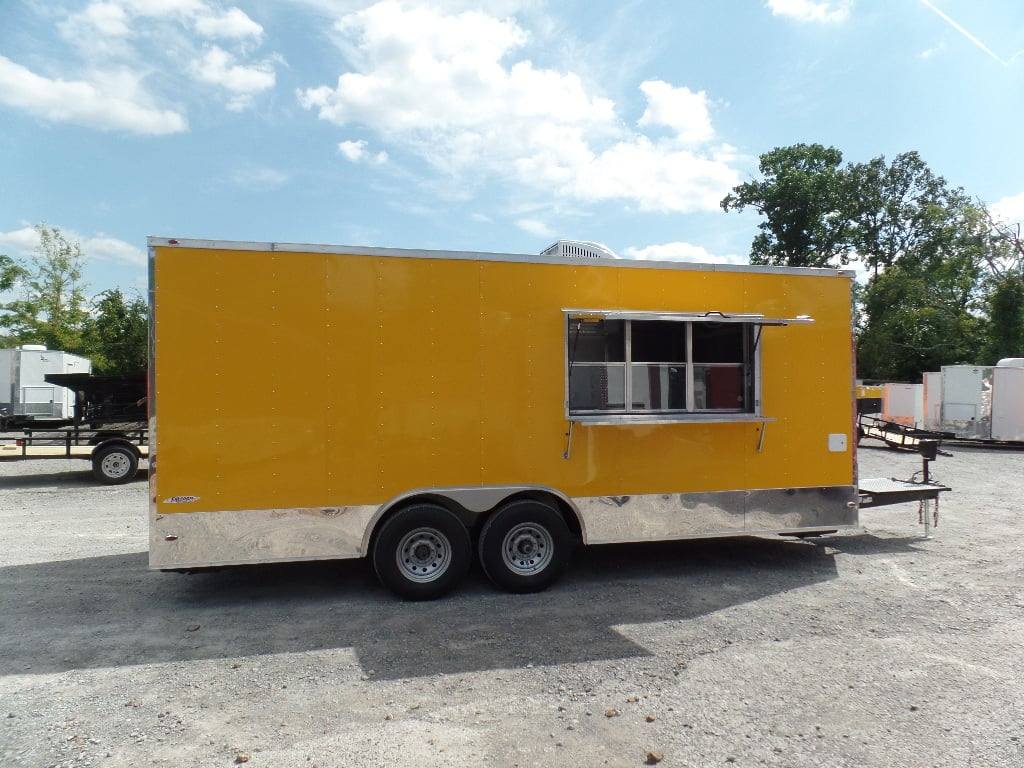 417-8.5-x-20-concession-food-trailer-yellow-event-catering-9.jpg 8.5' x 20' Concession Food Trailer Yellow Event Catering