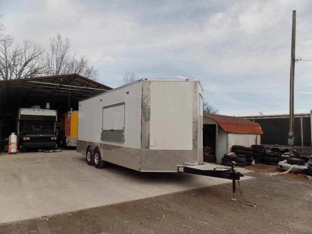 418-8.5-x-20-concession-food-white-custom-event-trailer-14.jpg 8.5' x 20' Concession Food White Custom Event Trailer
