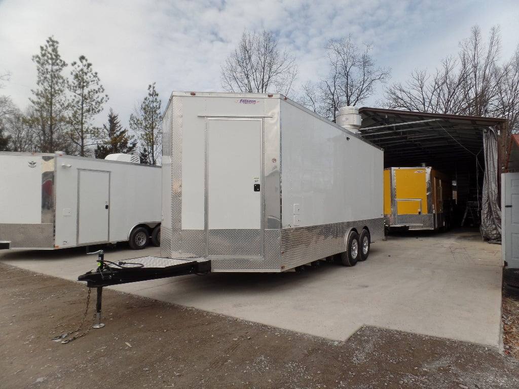 418-8.5-x-20-concession-food-white-custom-event-trailer-4.jpg 8.5' x 20' Concession Food White Custom Event Trailer