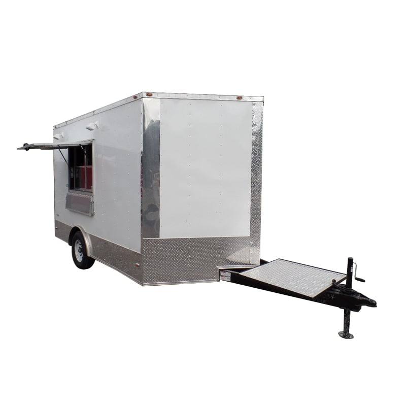42-8.5-x-12-concession-food-trailer-white-event-catering-1.jpg 8.5' x 12' Concession Food Trailer White Event Catering