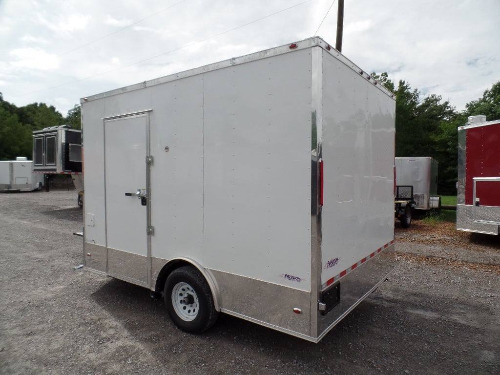 42-8.5-x-12-concession-food-trailer-white-event-catering-4.jpg 8.5' x 12' Concession Food Trailer White Event Catering