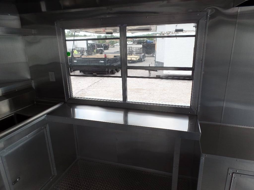420-8.5-x-20-concession-trailer-black-bbq-food-event-catering-2.jpg 8.5' x 20' Concession Trailer Black BBQ Food Event Catering