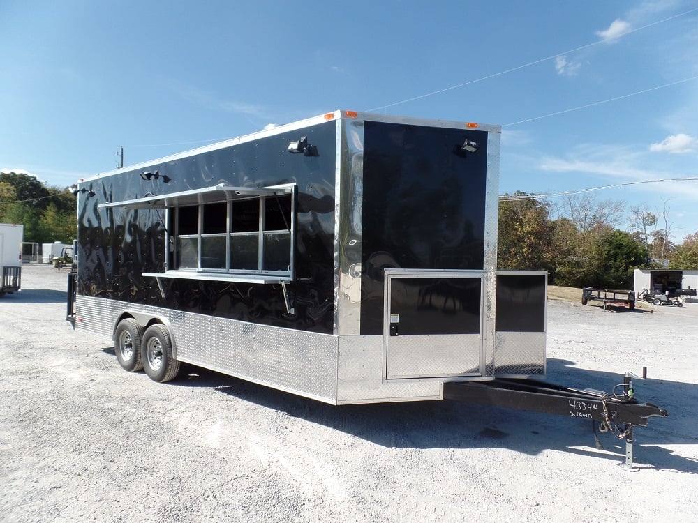 421-8.5-x-20-concession-trailer-black-food-event-catering-15.jpg 8.5' X 20' Concession Trailer Black Food Event Catering