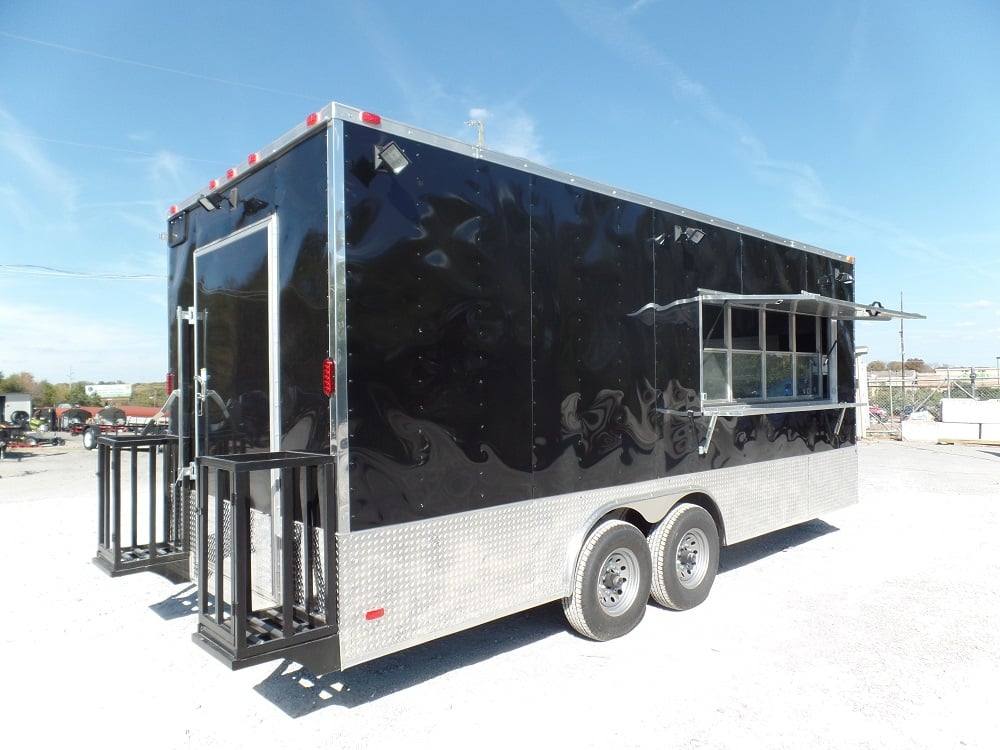 421-8.5-x-20-concession-trailer-black-food-event-catering-16.jpg 8.5' X 20' Concession Trailer Black Food Event Catering