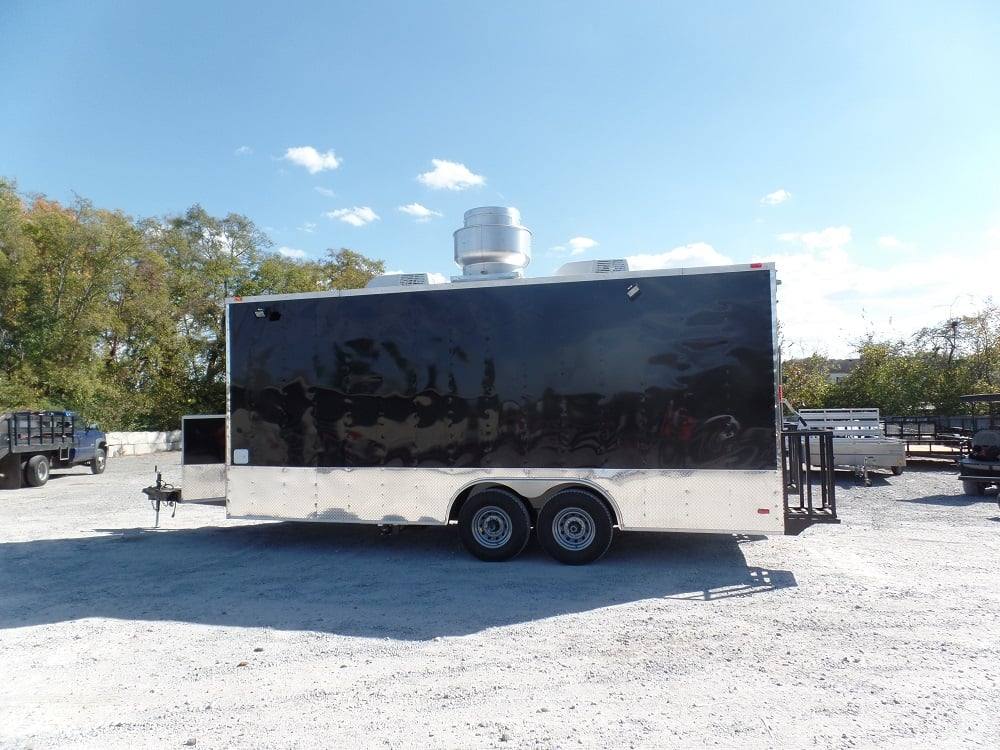 421-8.5-x-20-concession-trailer-black-food-event-catering-5.jpg 8.5' X 20' Concession Trailer Black Food Event Catering