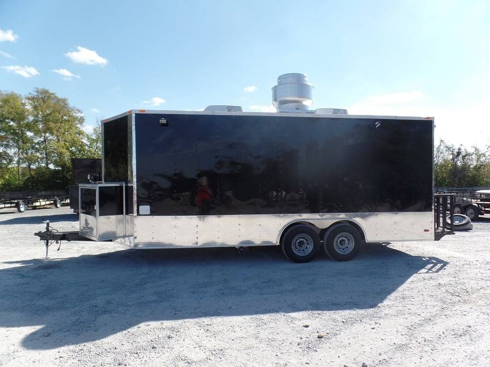 421-8.5-x-20-concession-trailer-black-food-event-catering-8.jpg 8.5' X 20' Concession Trailer Black Food Event Catering
