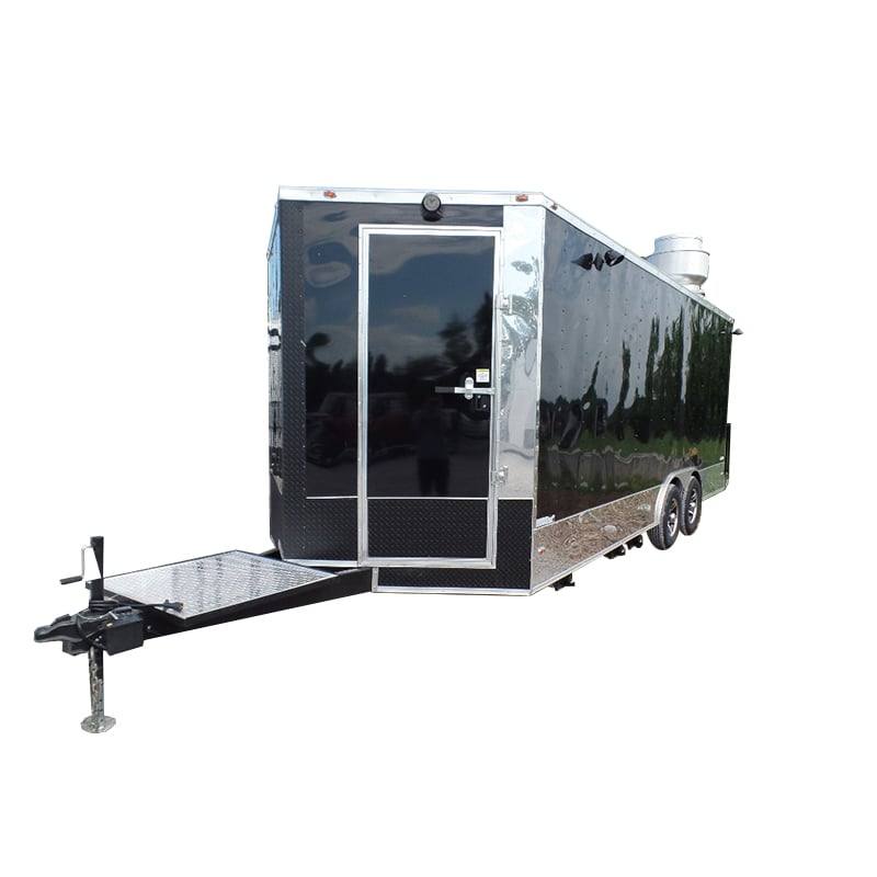 422-8.5-x-20-concession-trailer-black-food-event-catering-1.jpg 8.5' x 20' Concession Trailer Black Food Event Catering