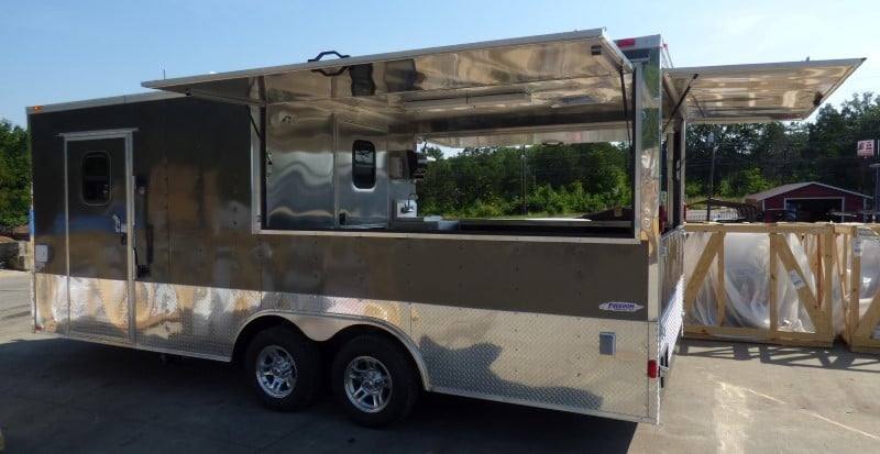 423-8.5-x-20-concession-trailer-charcoal-gray-bbq-food-event-catering-11.jpg 8.5' x 20' Concession Trailer Charcoal Gray BBQ Food Event Catering