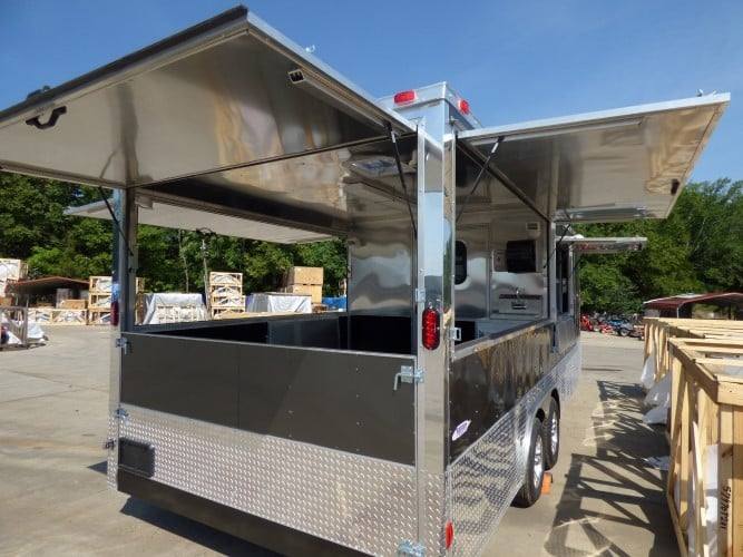 423-8.5-x-20-concession-trailer-charcoal-gray-bbq-food-event-catering-24.jpg 8.5' x 20' Concession Trailer Charcoal Gray BBQ Food Event Catering