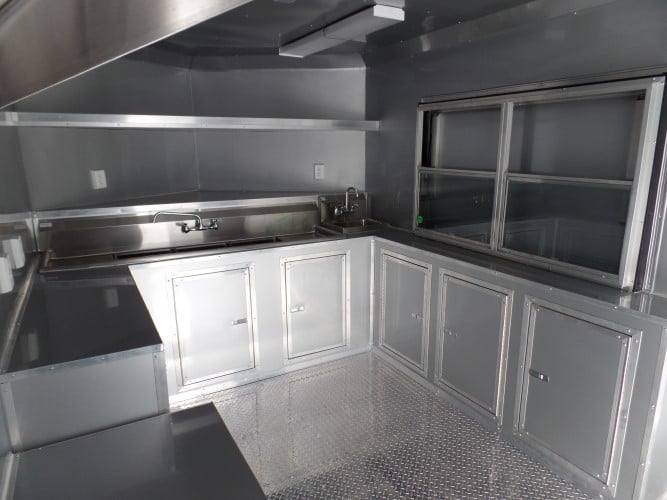 8.5' x 20' Concession Trailer Red BBQ Food Event Catering
