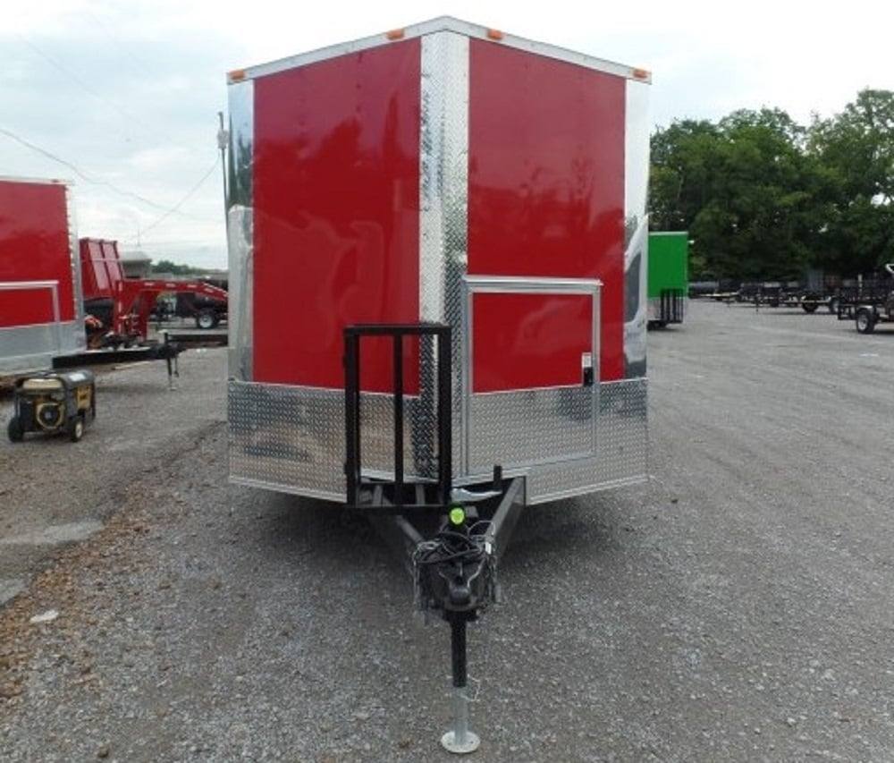 8.5' x 20' Concession Trailer Red BBQ Food Event Catering
