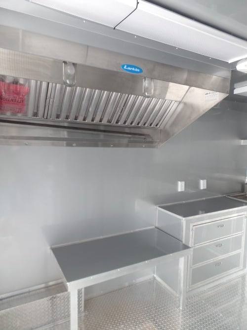 8.5' x 20' Concession Trailer Red BBQ Food Event Catering