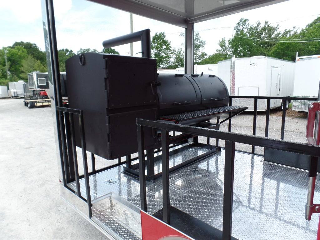 426-8.5-x-20-concession-trailer-red-bbq-food-event-catering-12.jpg 8.5' x 20' Concession Trailer Red BBQ Food Event Catering